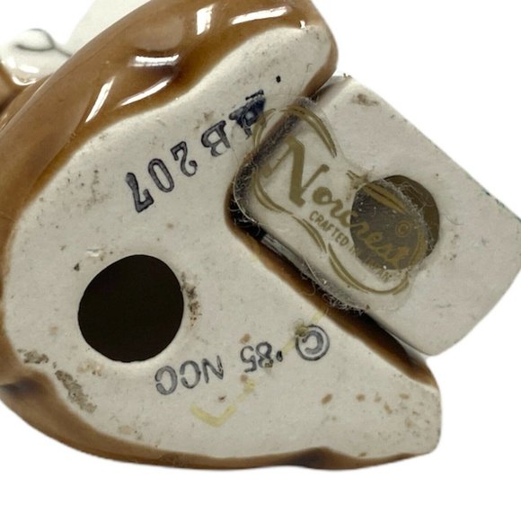 Vintage Norcrest Japan Teddy Bear Birthday Set Cake Topper Porcelain Figurine - Picture 3 of 7